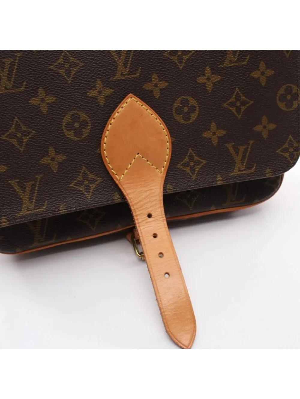 Louis Vuitton Shoulder Bag Cartouchiere GM Canvas Leather